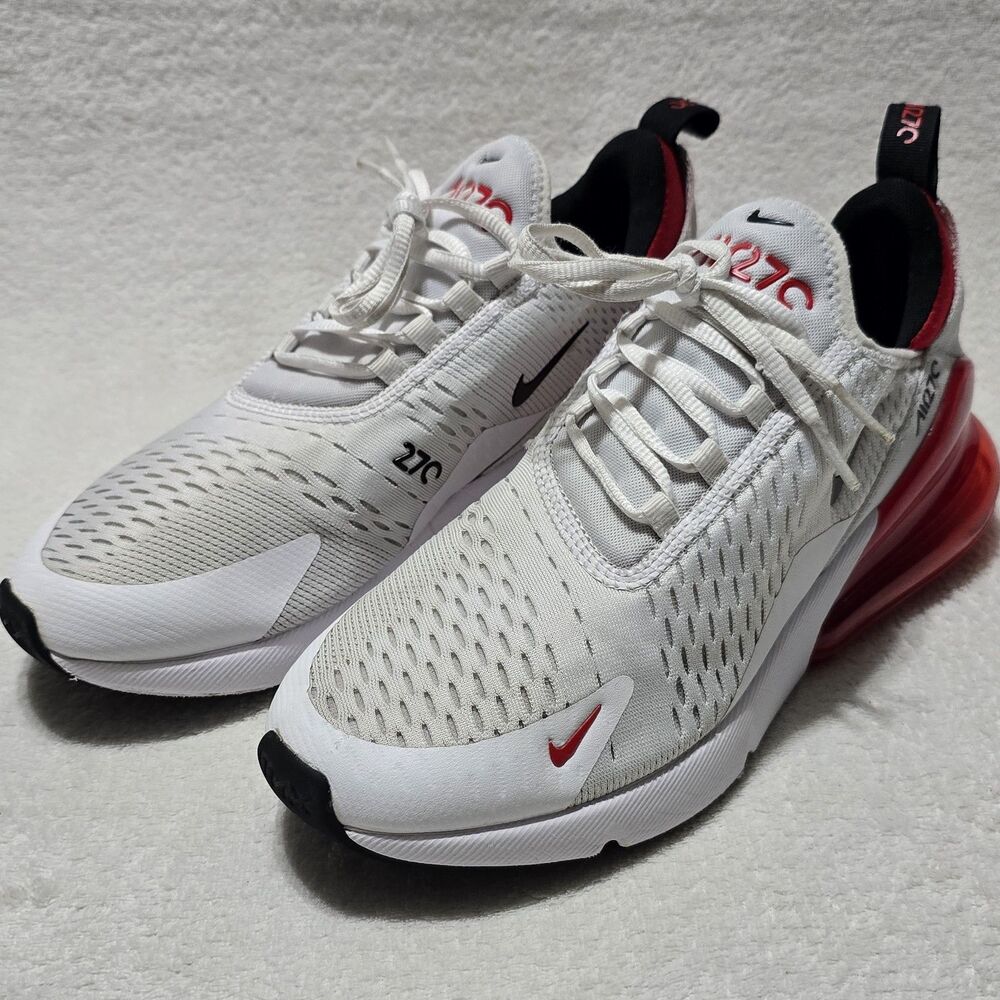 Nike Air Max 270 Men's Sz 7.5 Sneakers University Red / White BV2523-100 Shoes